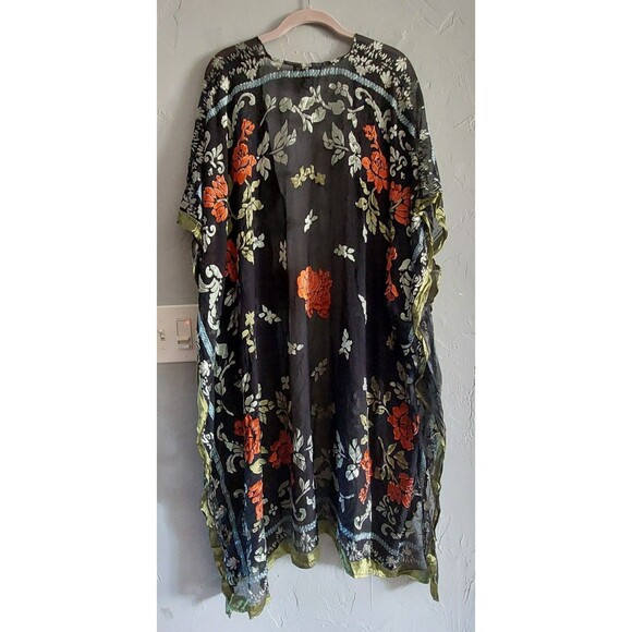 Karen Kane Cardigan Women's One Size, Nylon, Viscose, Floral, Open Front,preppy - Picture 9 of 13